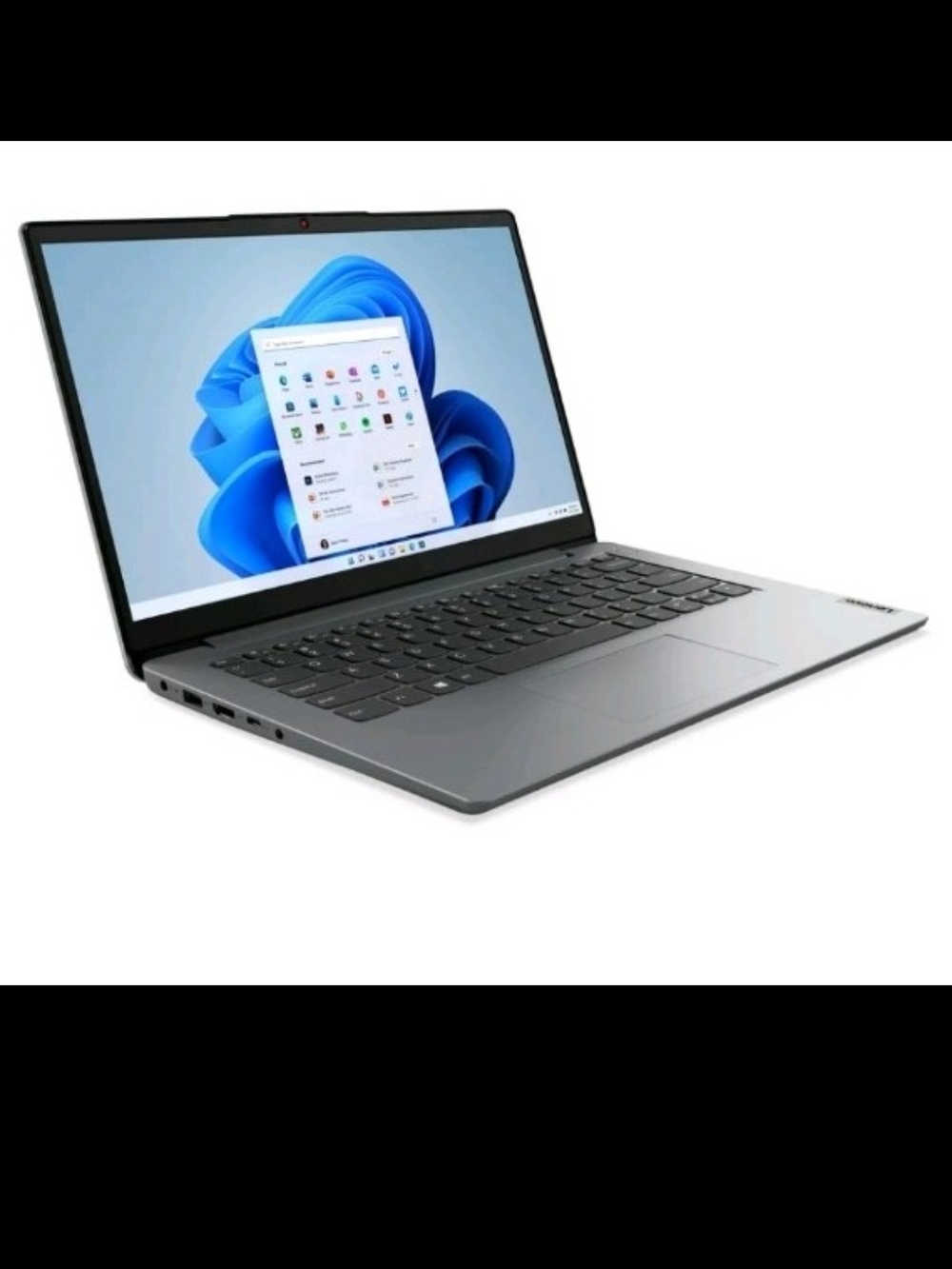 Lenovo Laptop in Silver-Gray Finish with Compact Design
